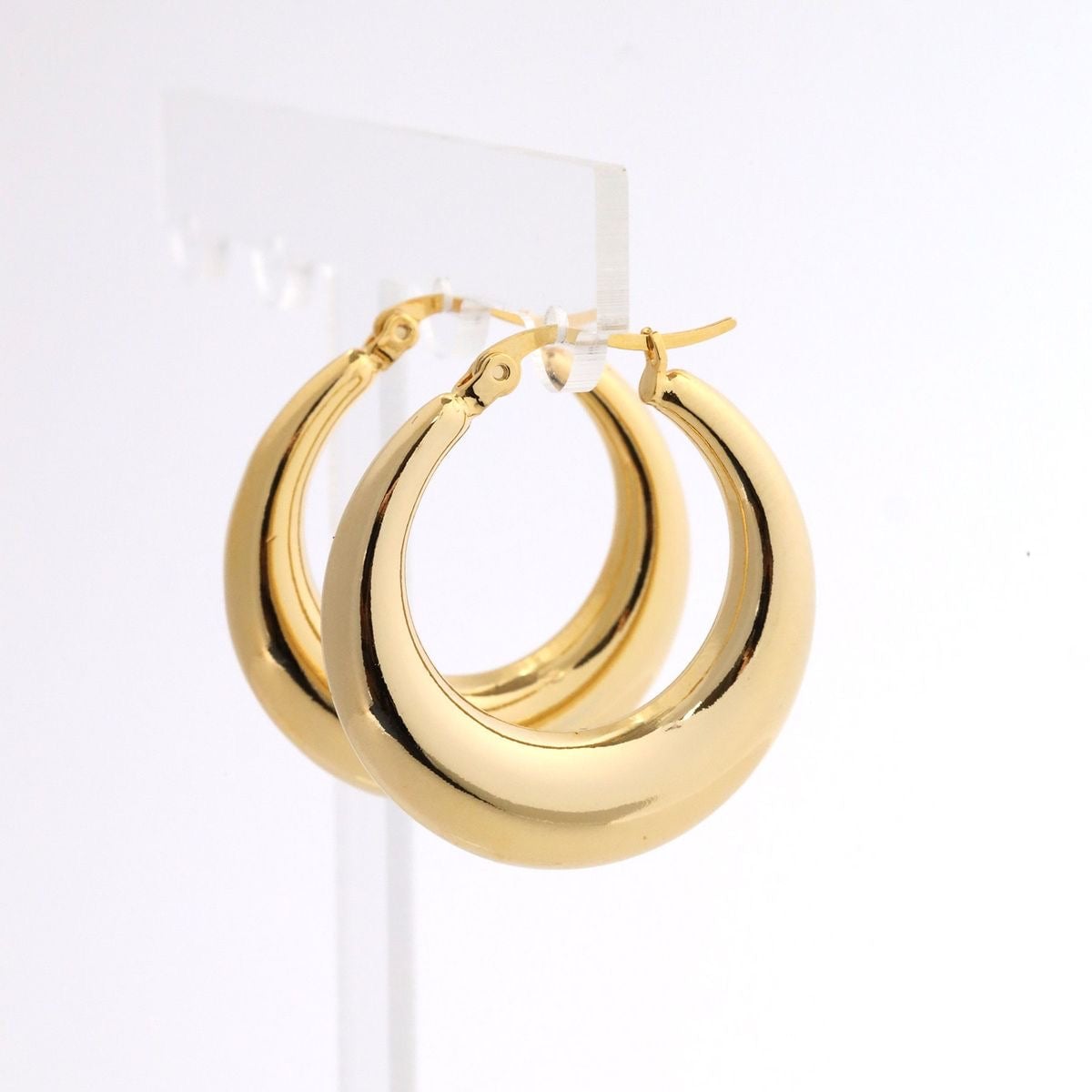 Medium Chunky Hoops - Image 3