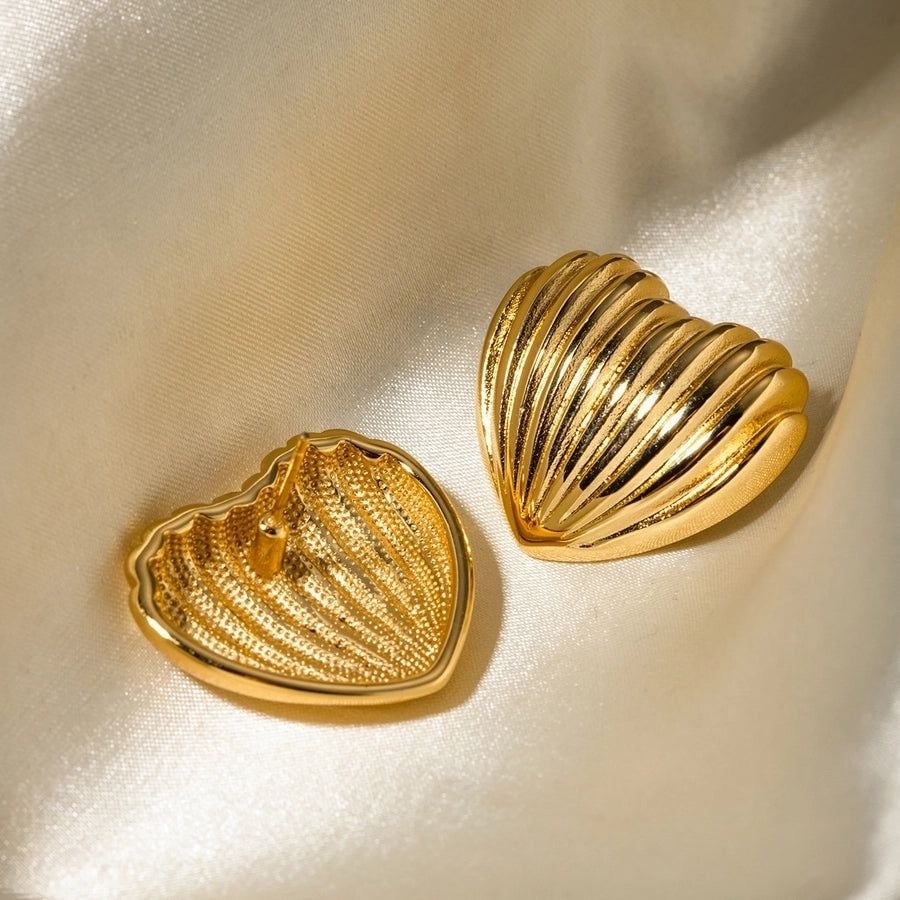 Heart Lined Earrings - Image 3