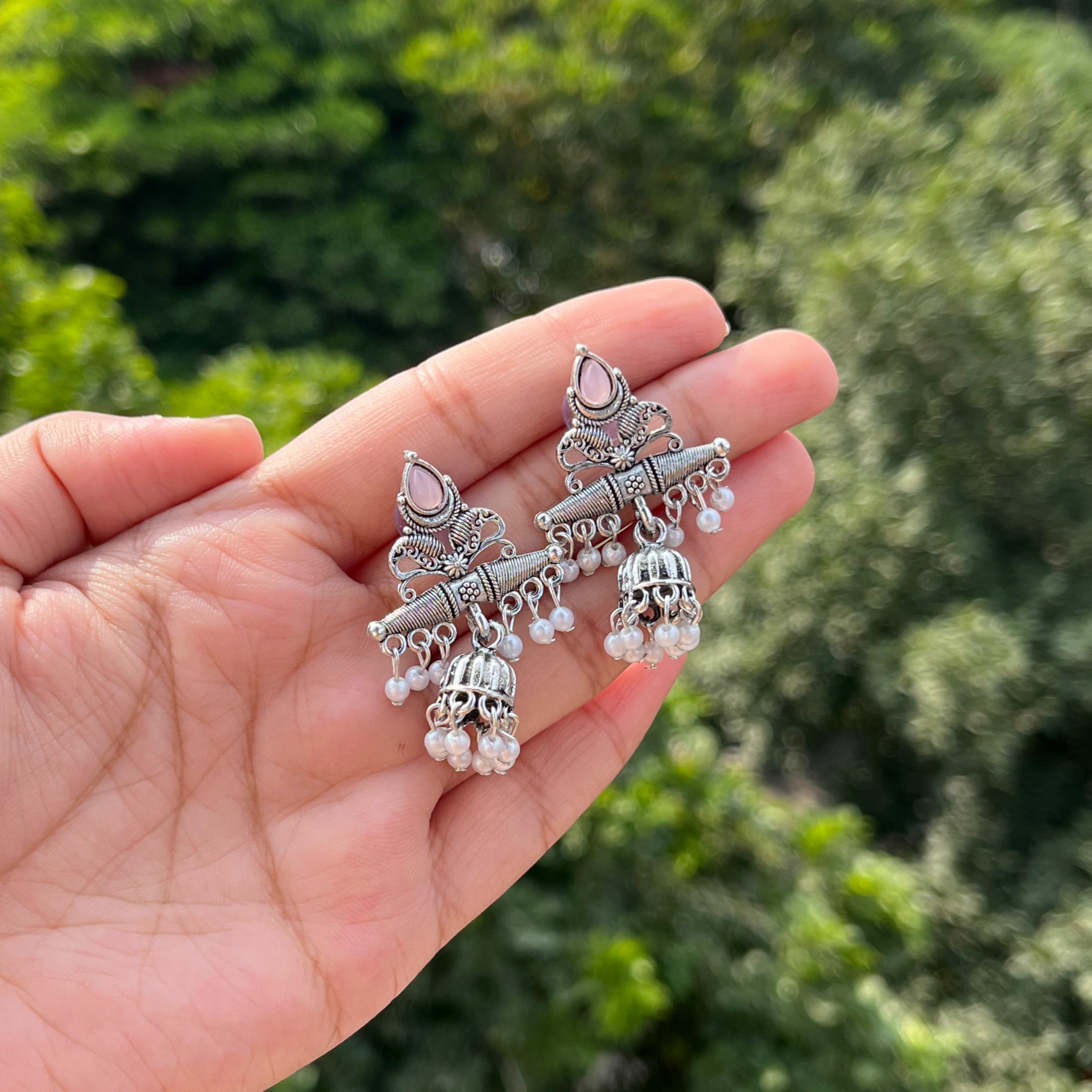 Dakshi Oxidised Earrings - Image 4