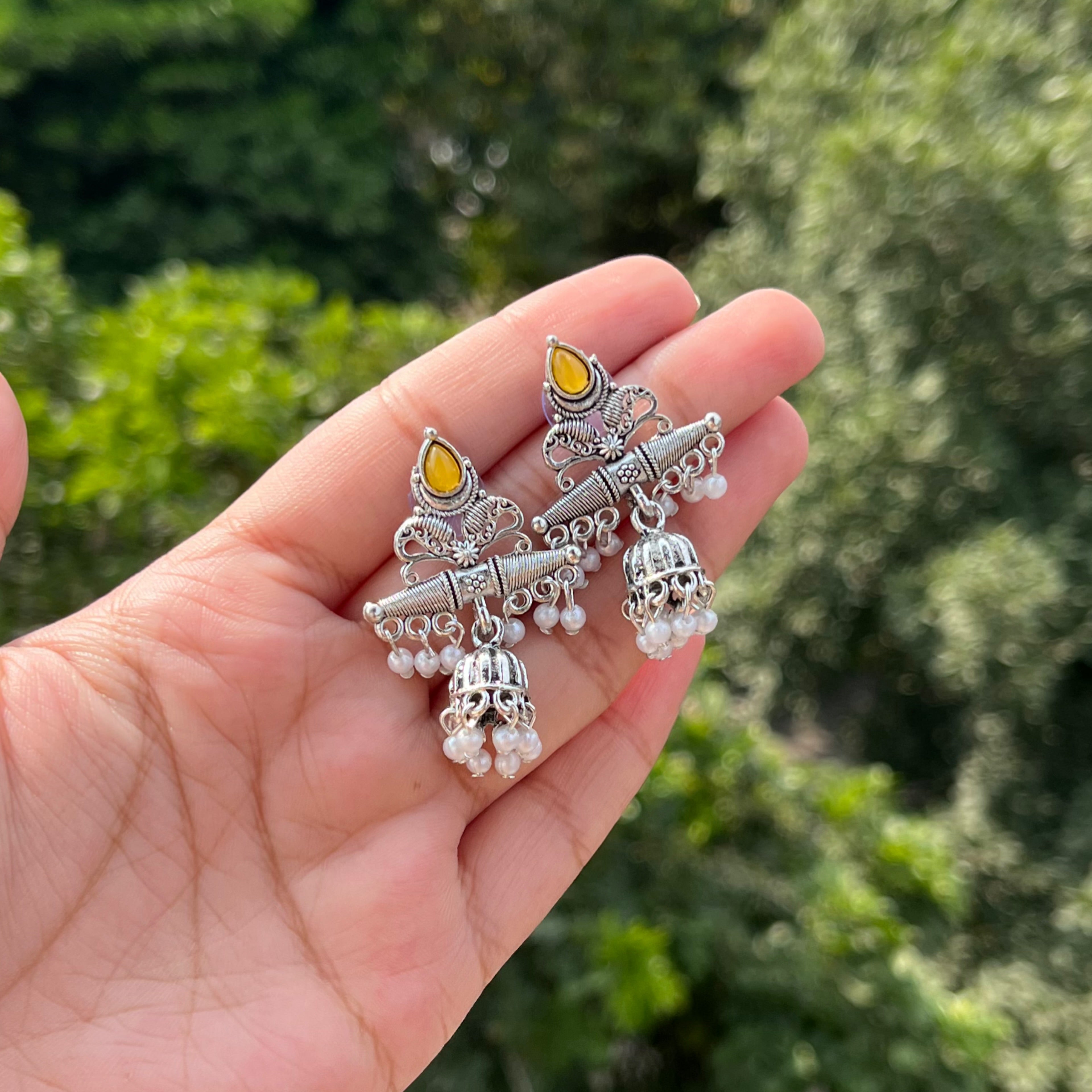 Dakshi Oxidised Earrings - Image 2