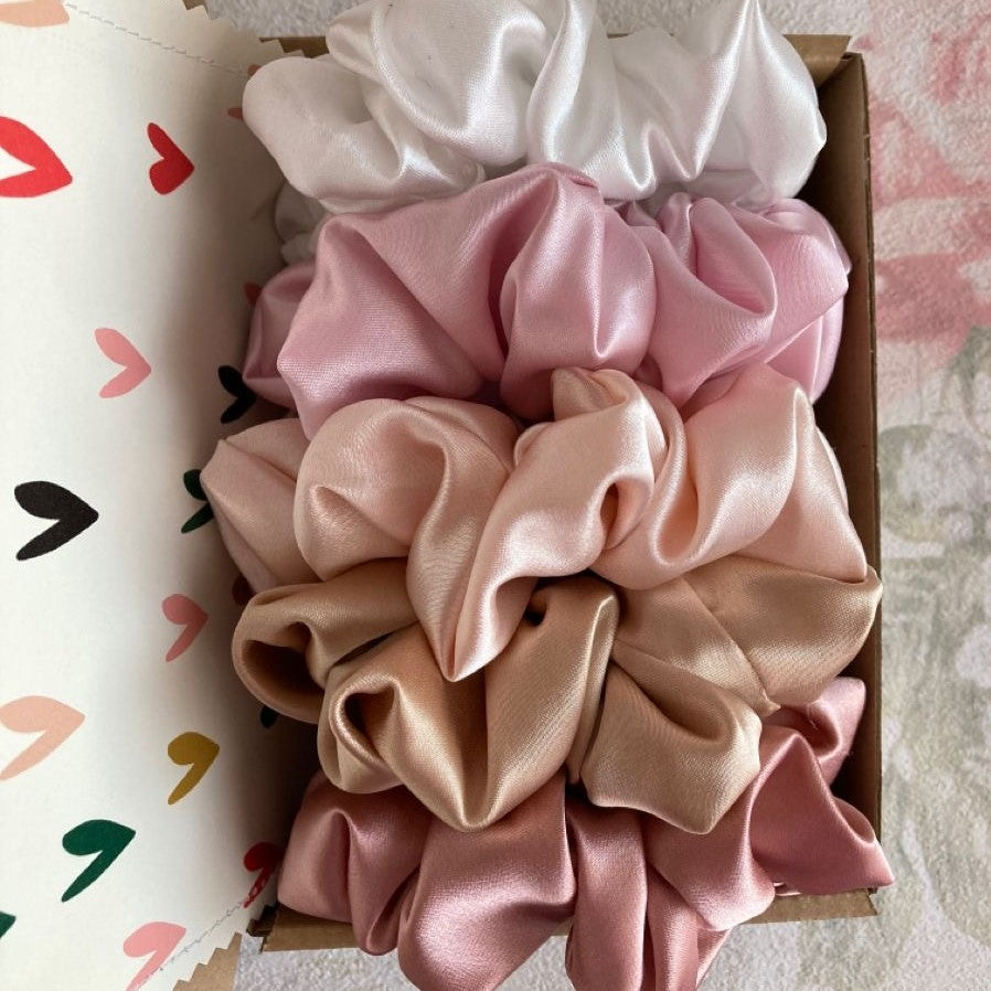 Nudes and Pinks Scrunchie Combo - Image 2