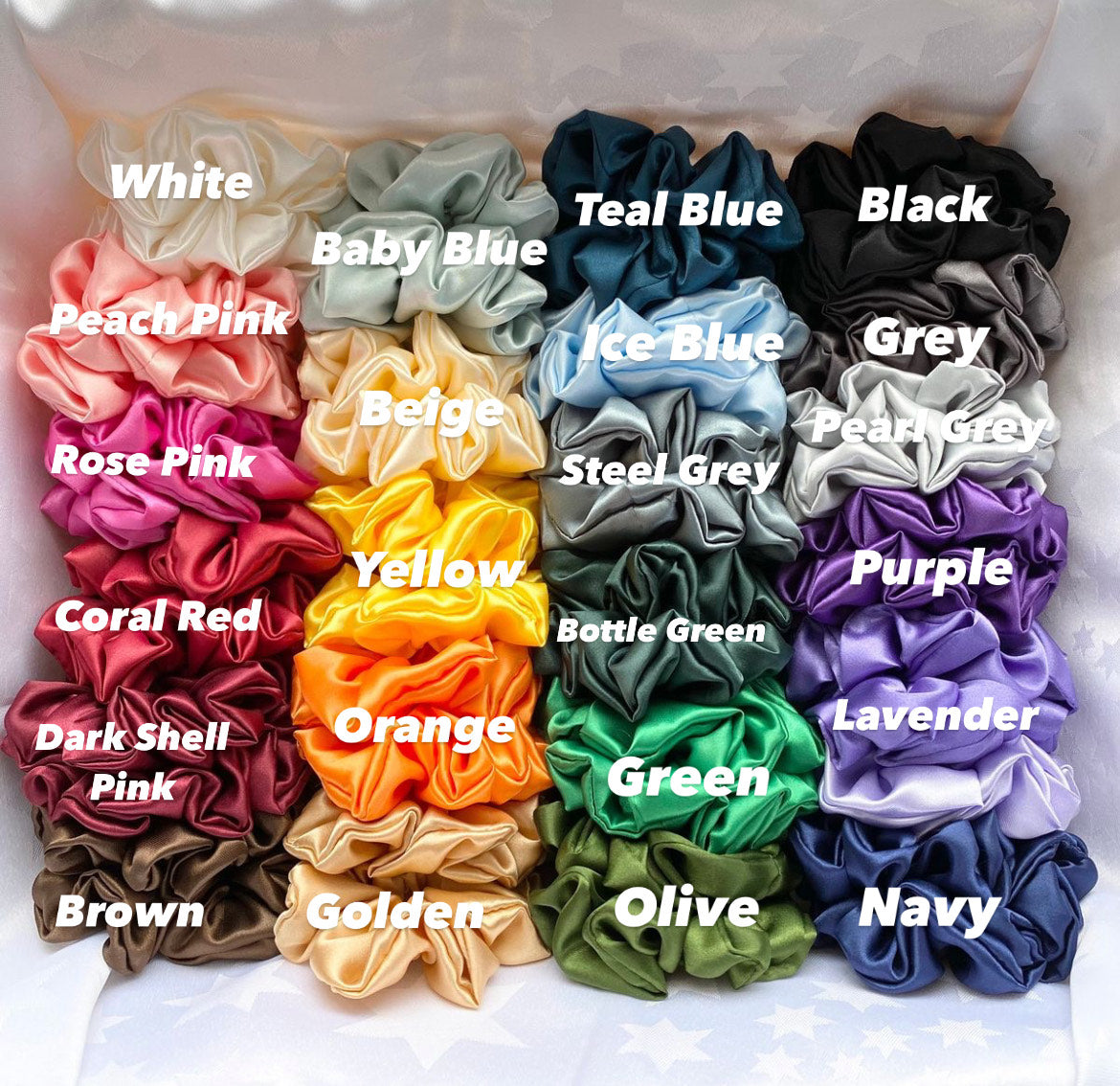 Plain Satin Scrunchie - Image 2