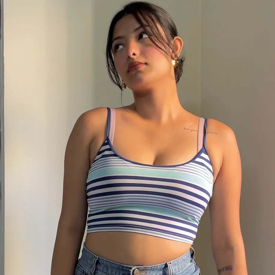Blue Lined Camisole