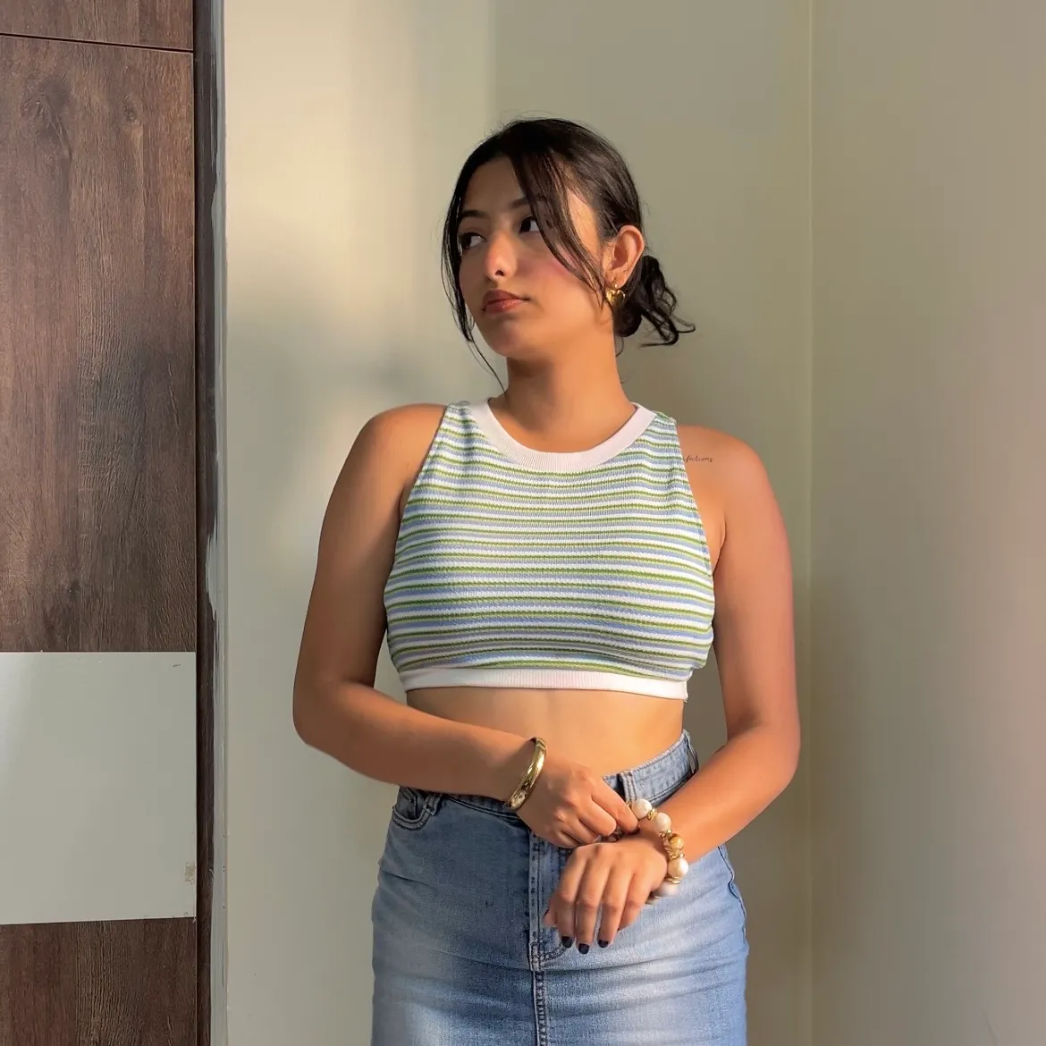 Summer Striped Halter Top - Image 2