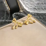 Bow Anti-Tarnish Earrings - Image 2