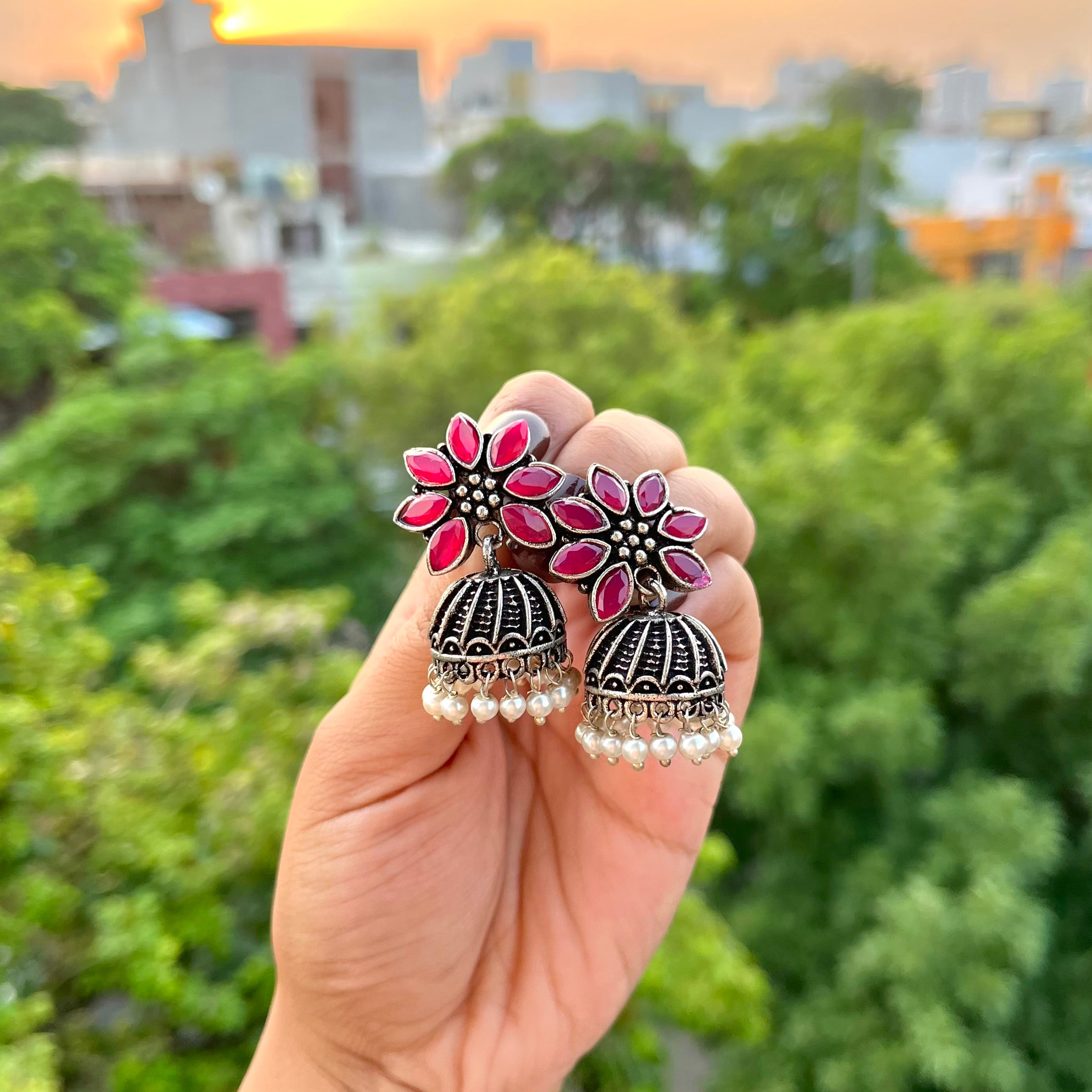 Jhalak Ethnic Earrings - Image 2