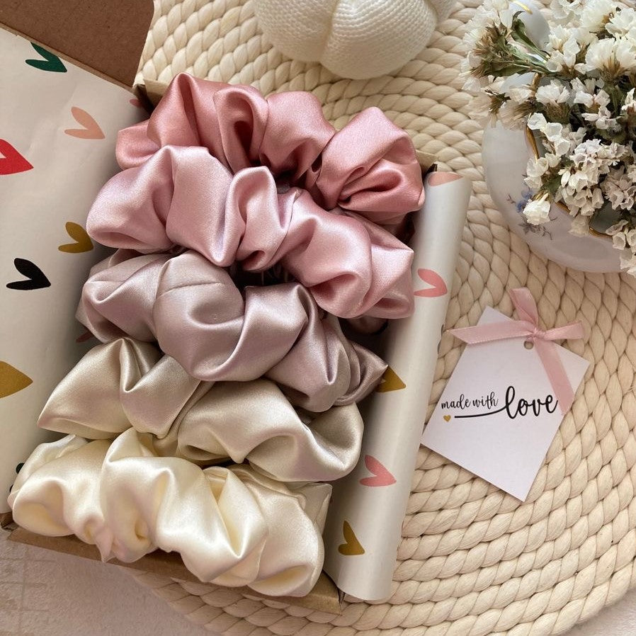 Nudes and Pinks Scrunchie Combo