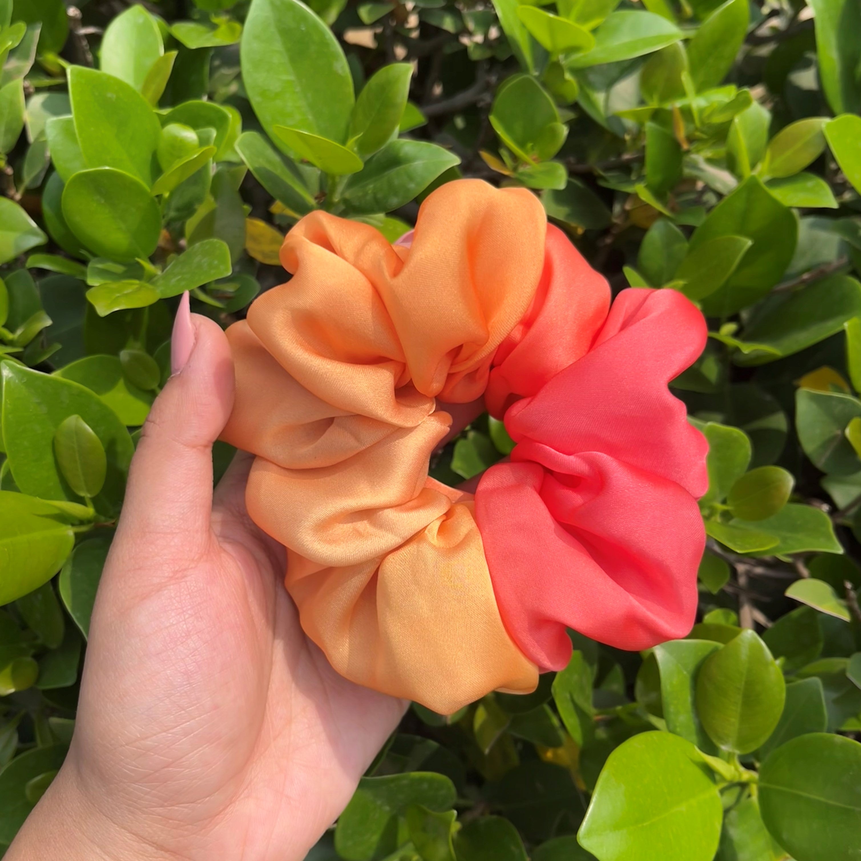 Orange Ombre Scrunchie