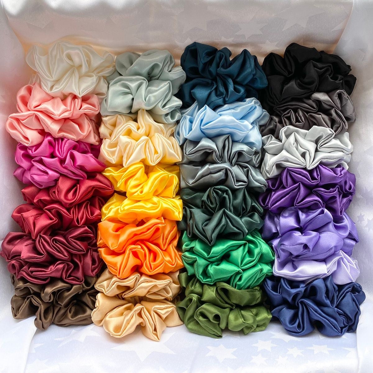 Plain Satin Scrunchie