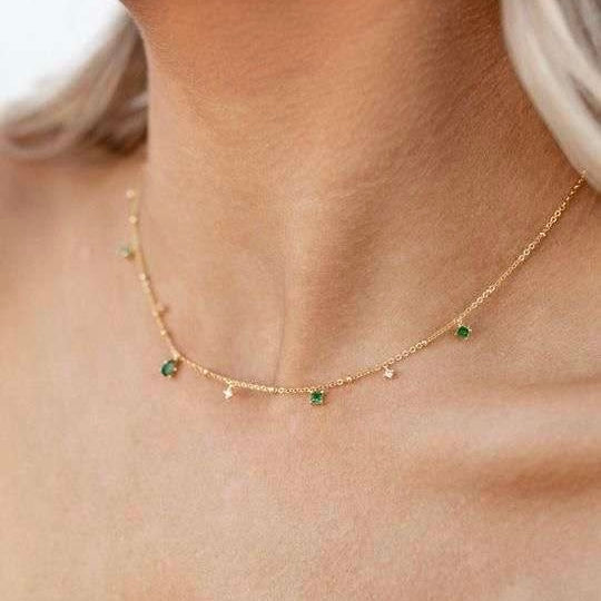 Emerald Stone Necklace - Image 3