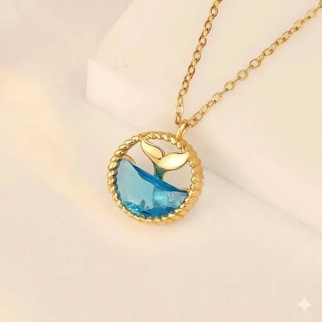 Wave Pendant Golden