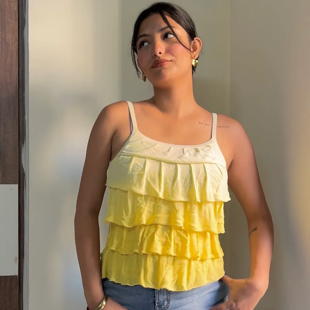 Yellow Frill Top - Image 2