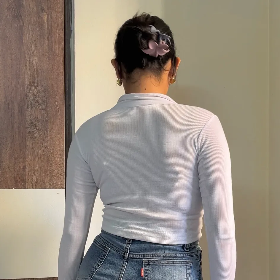 White Collared Top - Image 2