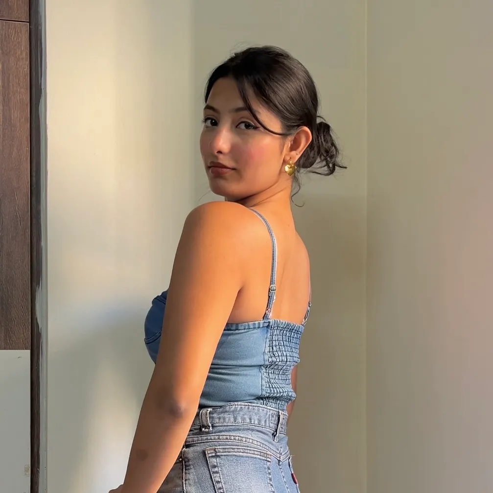 Denim Camisole Top - Image 2