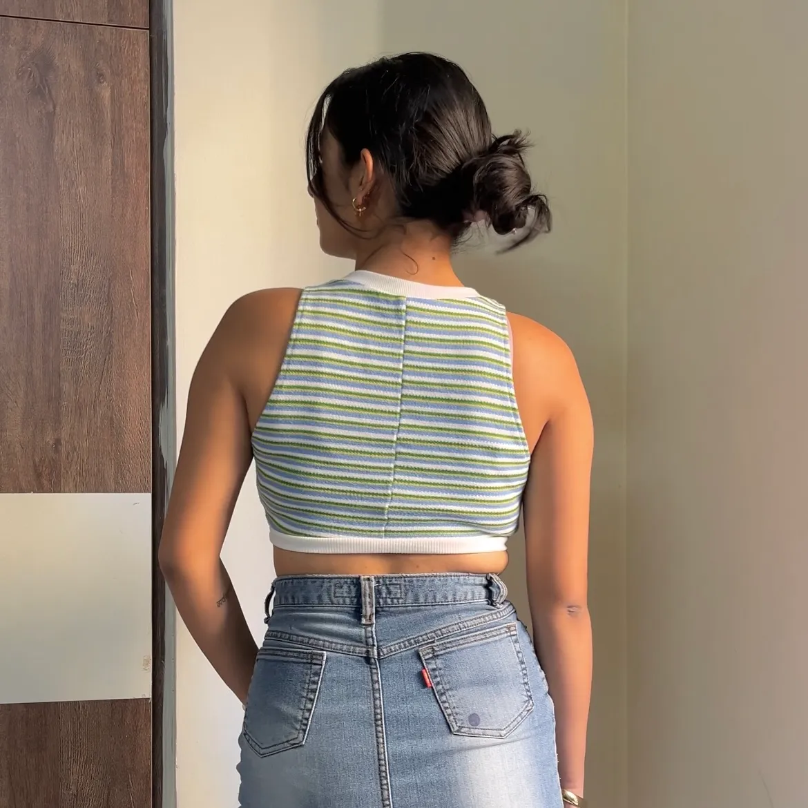 Summer Striped Halter Top - Image 3