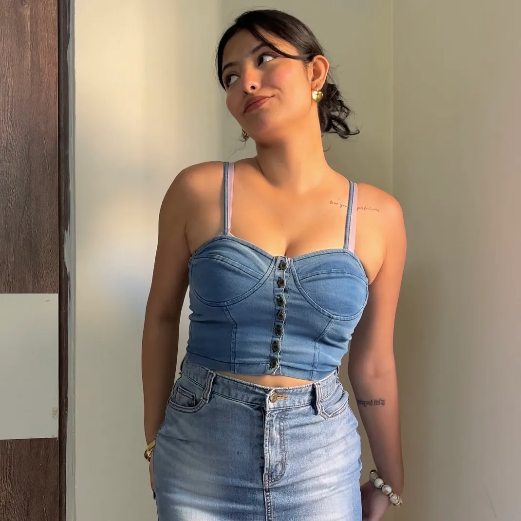 Denim Camisole Top