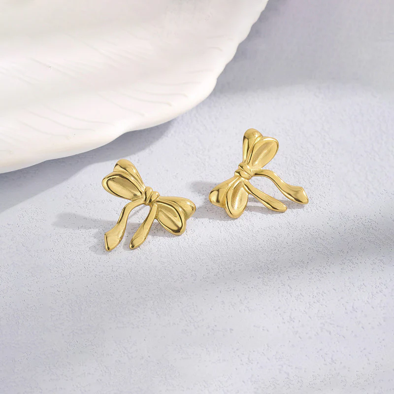 Bow Anti-Tarnish Earrings